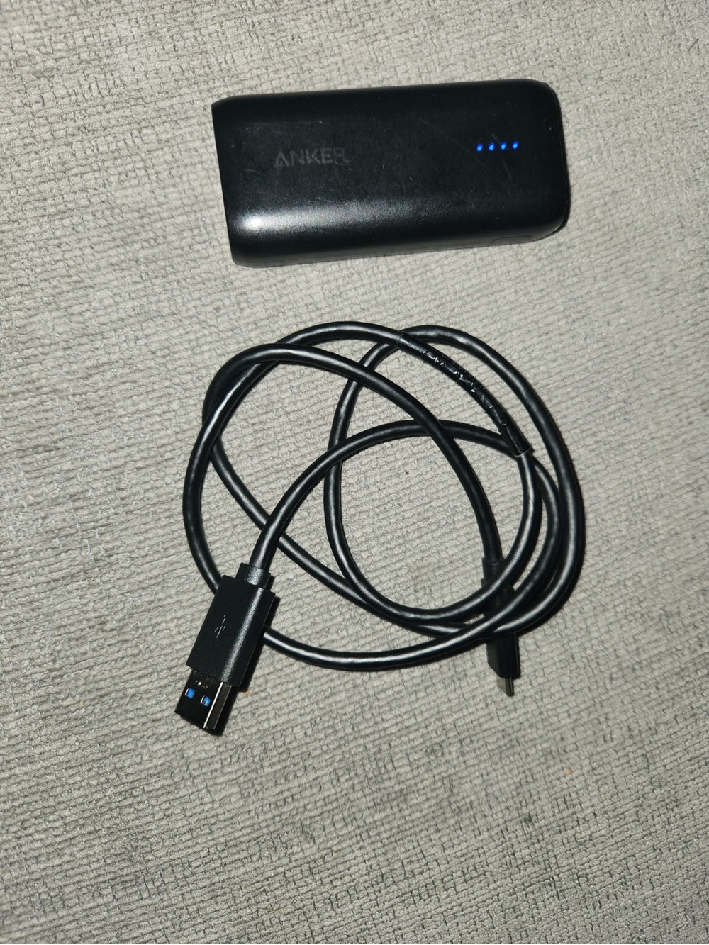 Anker 5,000mAh (5K) Power Bank, 12W, USB-C + USB-A Ports